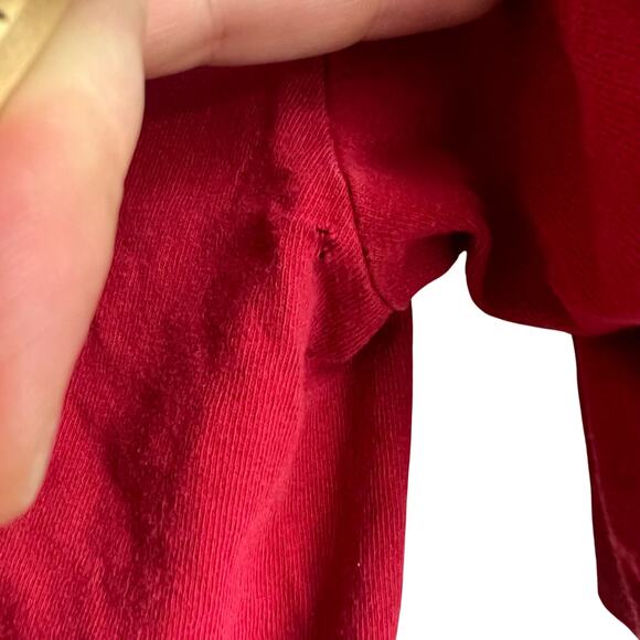 Vintage Y2K No Boundaries Red Dragon Cropped Shirt Size Large 20x19 - Picture 7 of 7